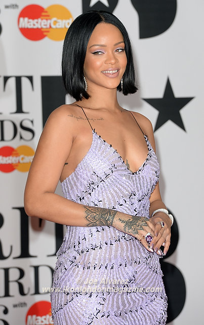 Rihanna at BRIT 2016 Awards 2016 © Joe Alvarez