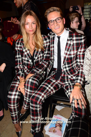 Emma Louise Connolly, Oliver Proudlock at Joshua Kane SS17 show © Joe Alvarezoshua Kane SS17 show © Joe Alvarez