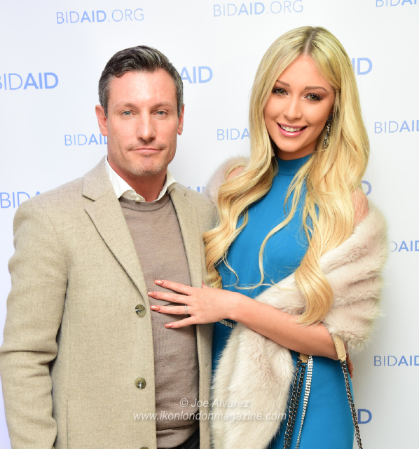 Dean Gaffney, Rebekah Ward attend Bid Aid fundraising resource © Joe Alvarez