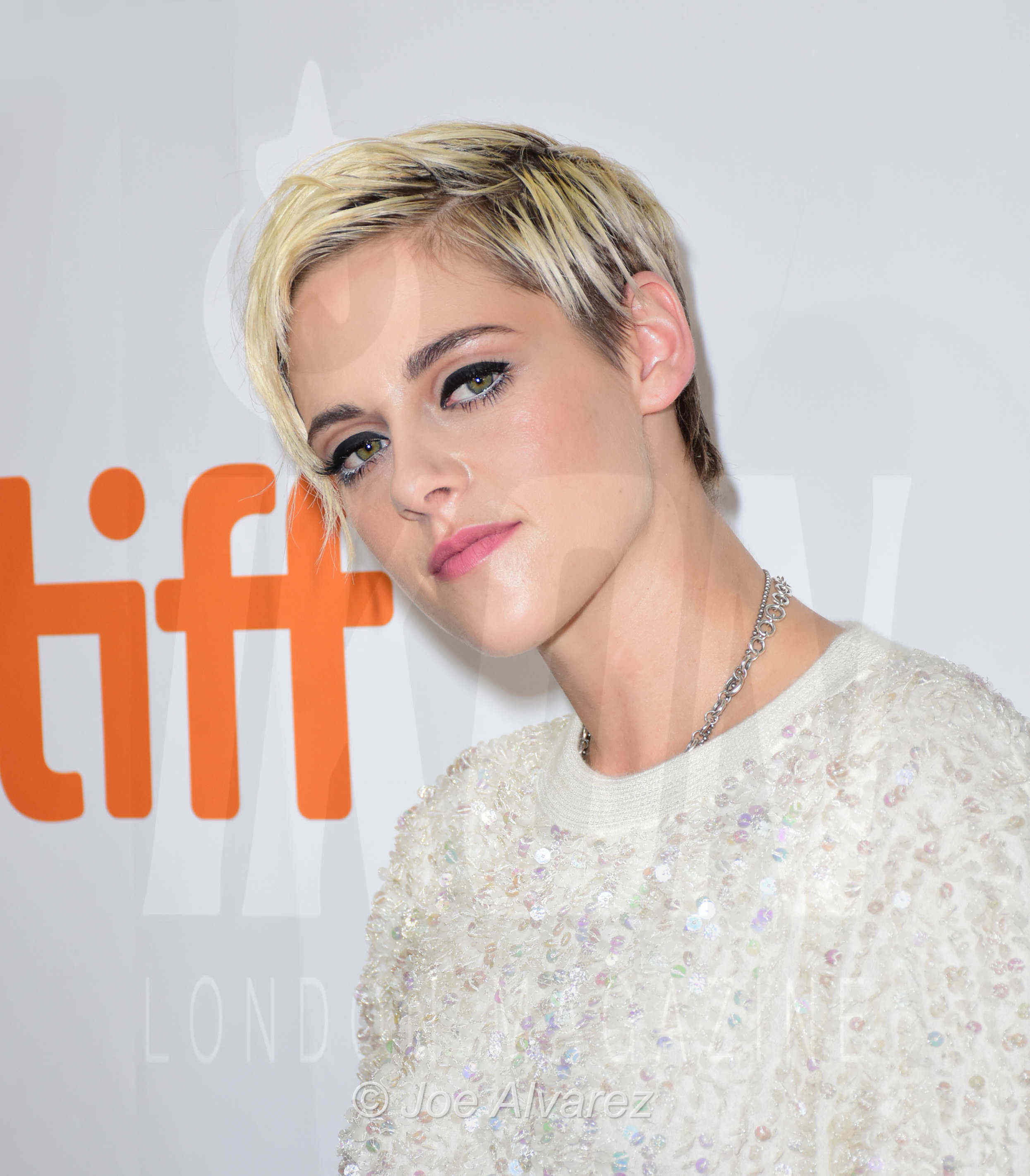 Kristen Stewart Jeremiah Terminator LeRoy at the Toronto premiere © Joe Alvarez