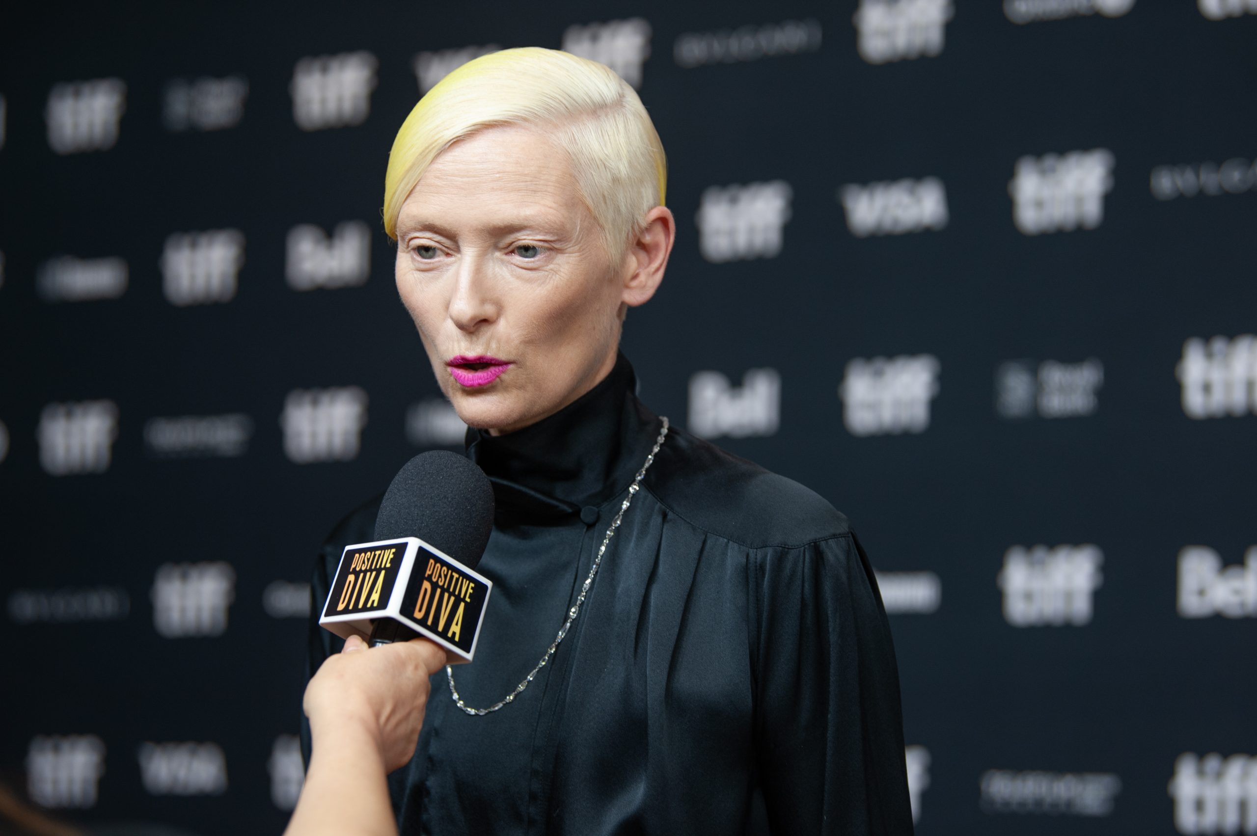 Tilda Swinton at TIFF © Gilbert Benamou, Ikon London Magazine