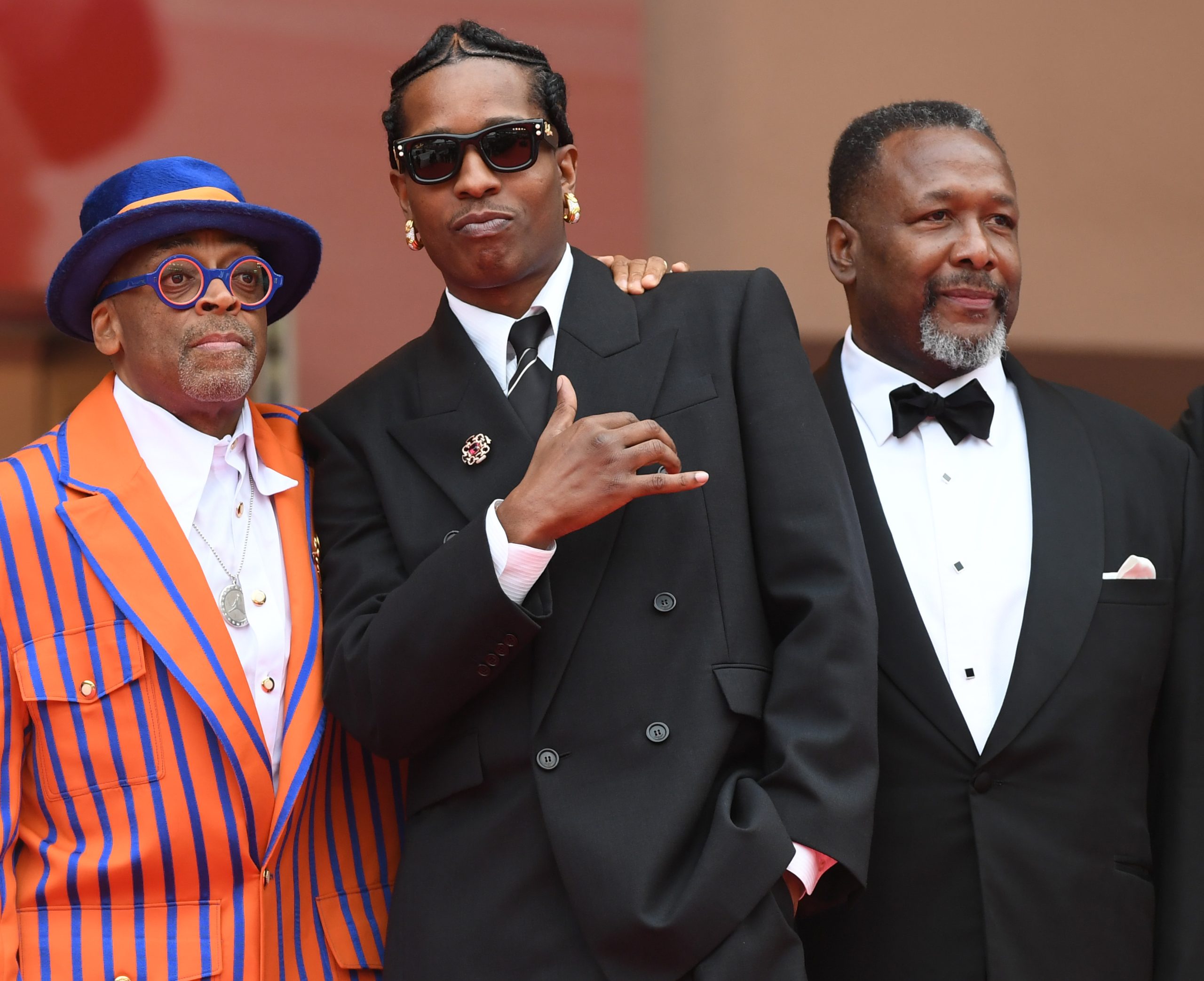 Spike Lee, A$AP Rocky, Joshua Wright at the premiere of Highest 2 Lowest in Cannes © Rune Hellestad